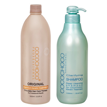 Load image into Gallery viewer, COCOCHOCO Original Brazilian Keratin Hair Treatment 1 Litre + Clarifying Shampoo 1 Litre