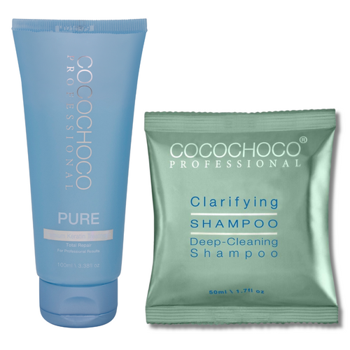 COCOCHOCO Pure Brazilian Keratin Treatment 100 ml + Clarifying Shampoo 50 ml