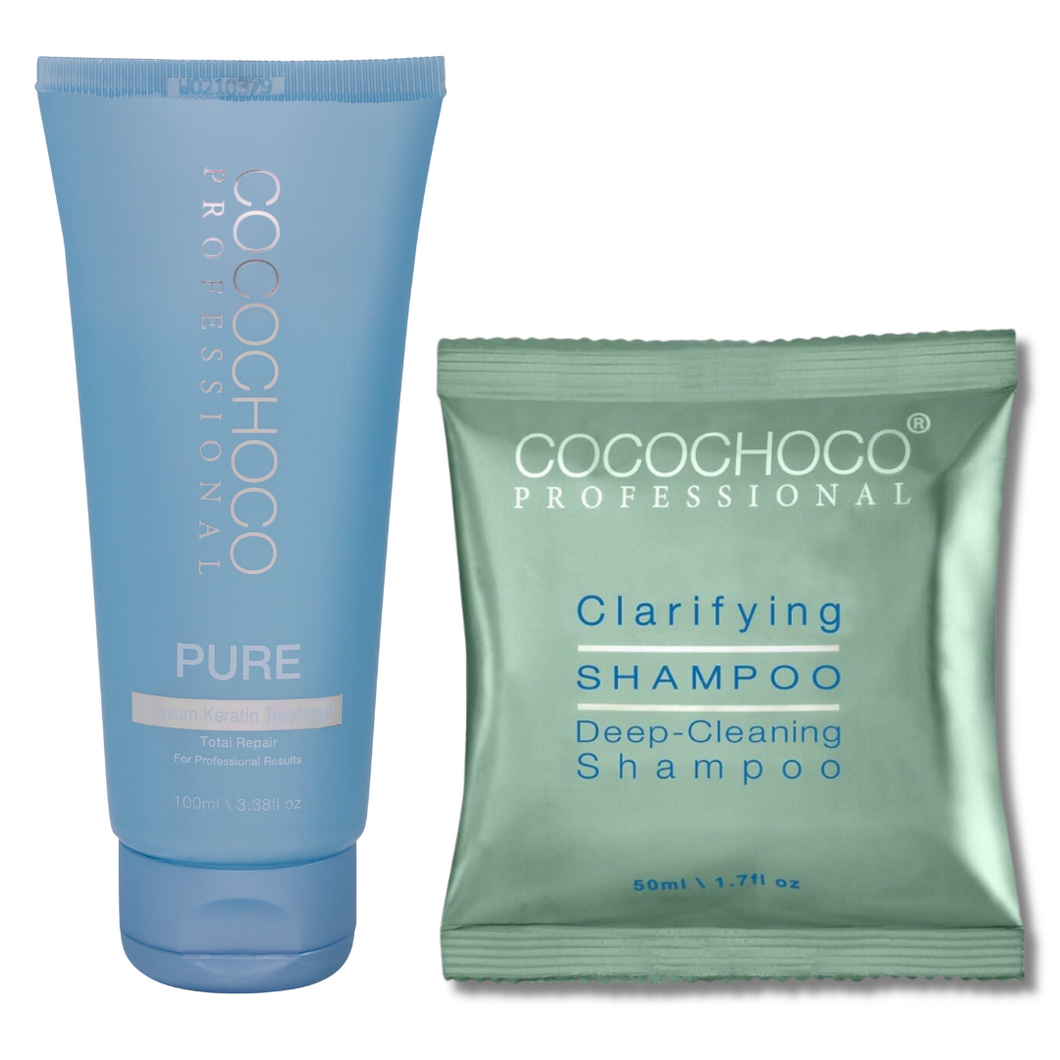 COCOCHOCO Pure Brazilian Keratin Treatment 100 ml + Clarifying Shampoo 50 ml