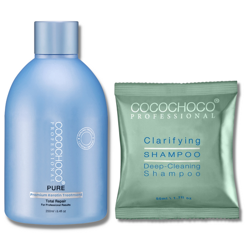 COCOCHOCO Pure Brazilian Keratin Treatment 250 ml + Clarifying Shampoo 50 ml