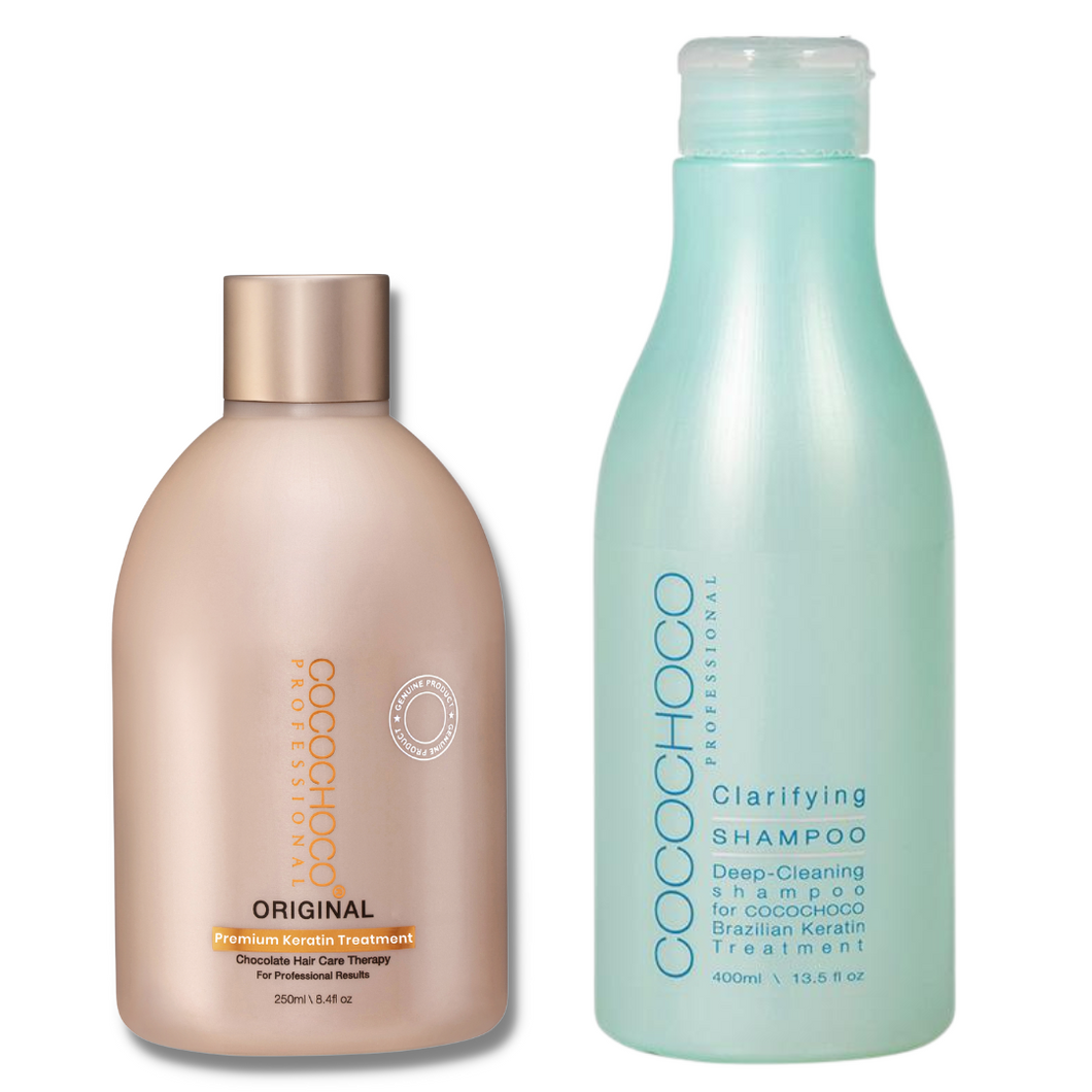 COCOCHOCO Original Brazilian Keratin Treatment 250 ml + Clarifying Shampoo 400 ml