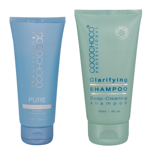 COCOCHOCO Pure Brazilian Keratin Treatment 100 ml + Clarifying Shampoo 150 ml