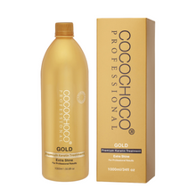 Load image into Gallery viewer, COCOCHOCO Gold Brazilian Keratin Treatment 1000 ml/1 liter + Clarifying Shampoo 400 ml