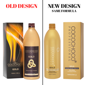 COCOCHOCO Gold Brazilian Keratin Treatment 1000 ml/1 liter + Clarifying Shampoo 400 ml
